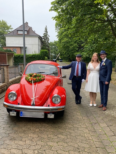 Blumenschmuck Hochzeitsauto Hannover