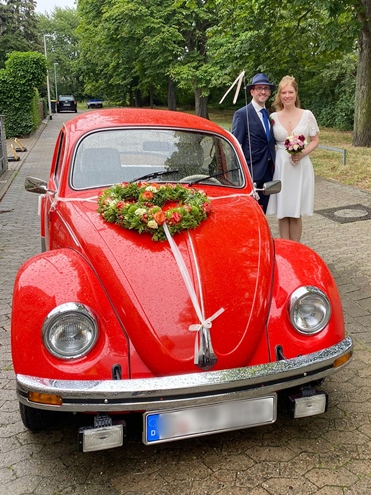 Blumenschmuck Hochzeitsauto Hannover